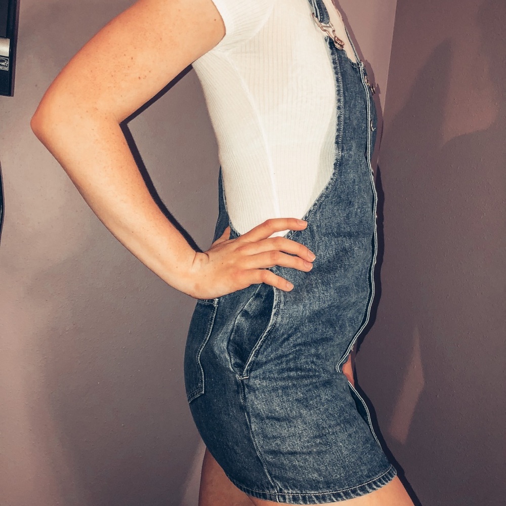 Forever 21 jean overall dress - Picture 2 of 3